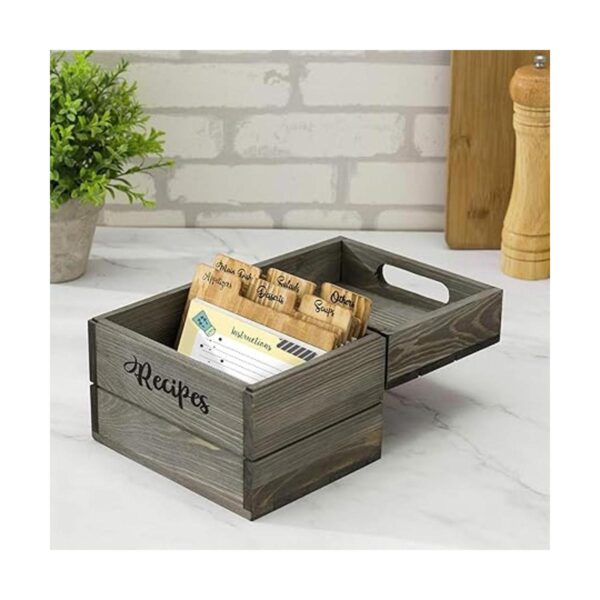 MyGift Caja de almacenamiento para tarjetas de recetas
