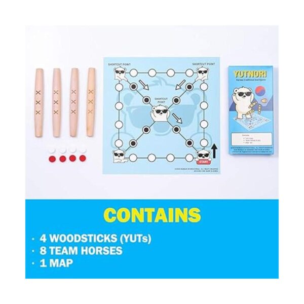Juego de mesa BBL YUTNORI Juego de mesa coreano YUNNORI_3