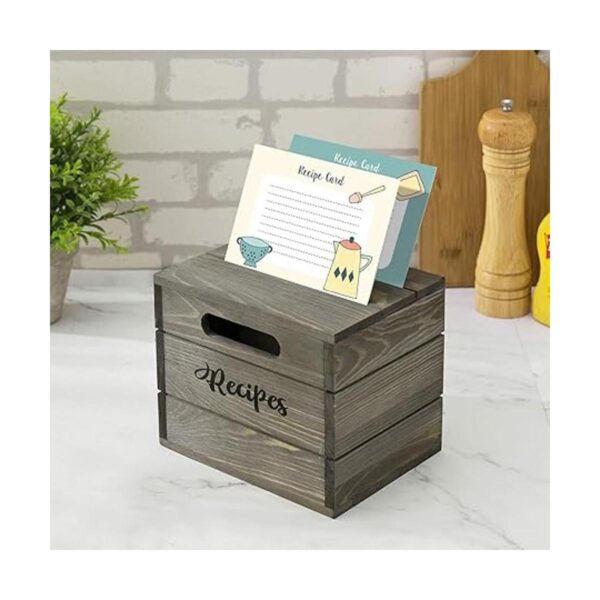 MyGift Caja de almacenamiento para tarjetas de recetas