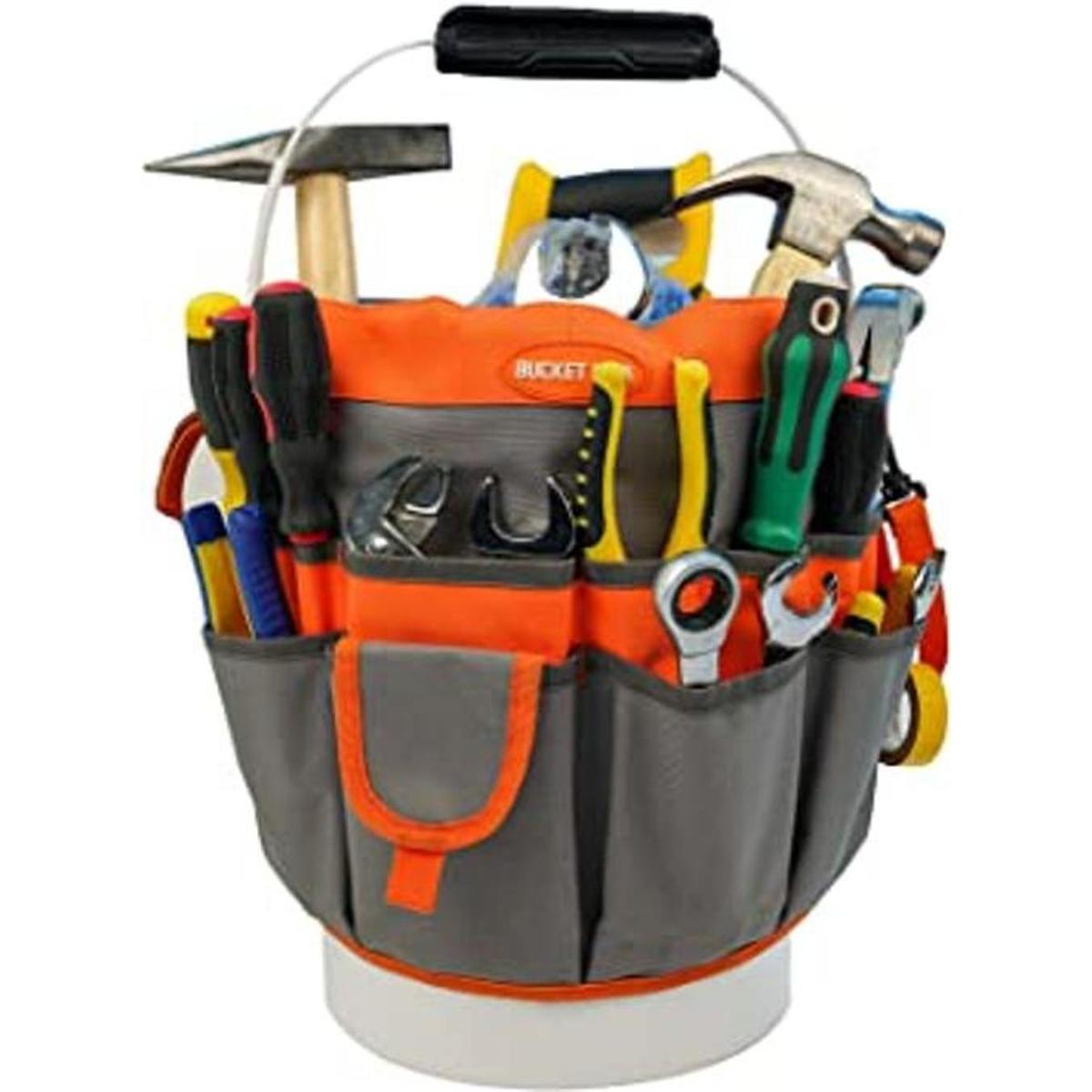 Bucket Idea Organizador de herramientas con 35 bolsillos