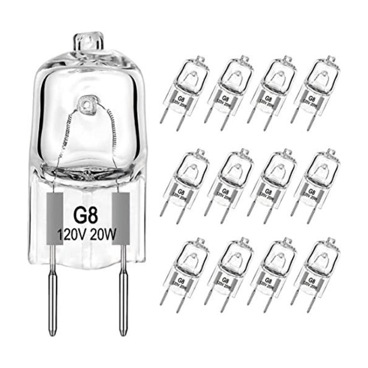 Bombillas halógenas G8 20 W 120 V base G8 bipin más