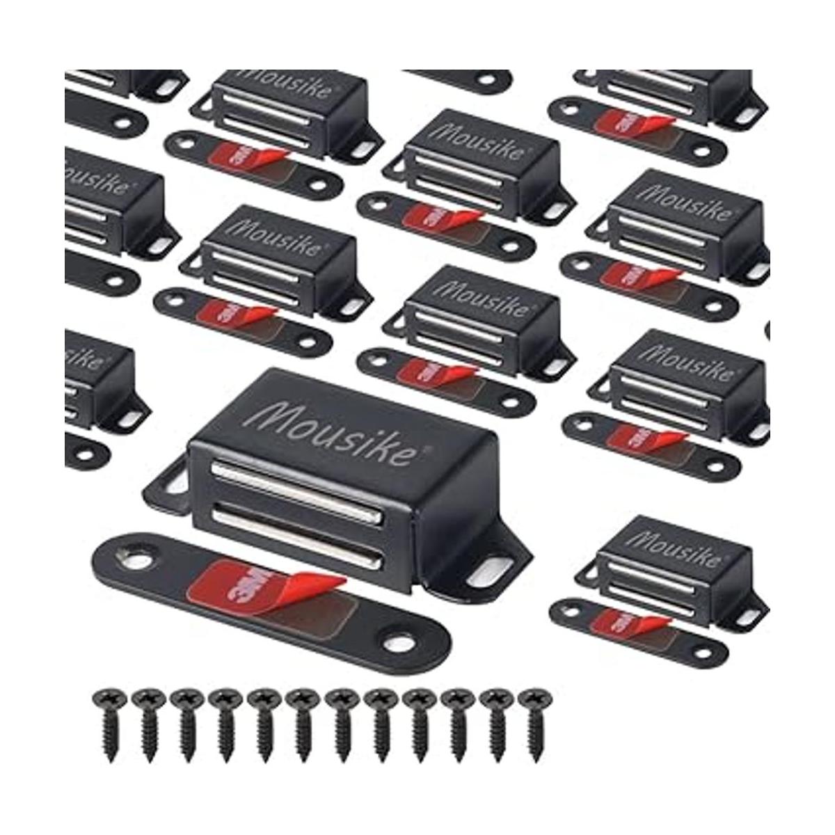 Mousike Imanes de gabinete de 30 lb con imanes de puerta