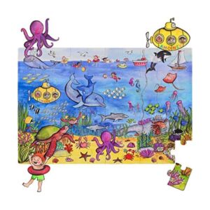 Rompecabezas de suelo Sea Life de 50 piezas para mesa y_1