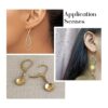 Craftdady 100 ganchos dorados para aretes franceses de_5