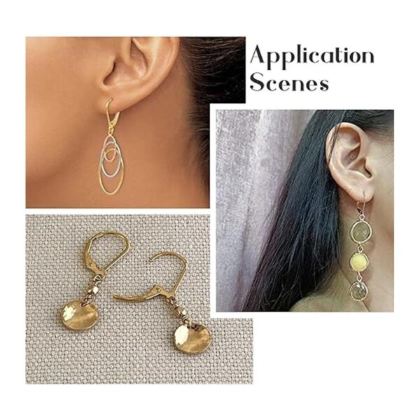 Craftdady 100 ganchos dorados para aretes franceses de_5