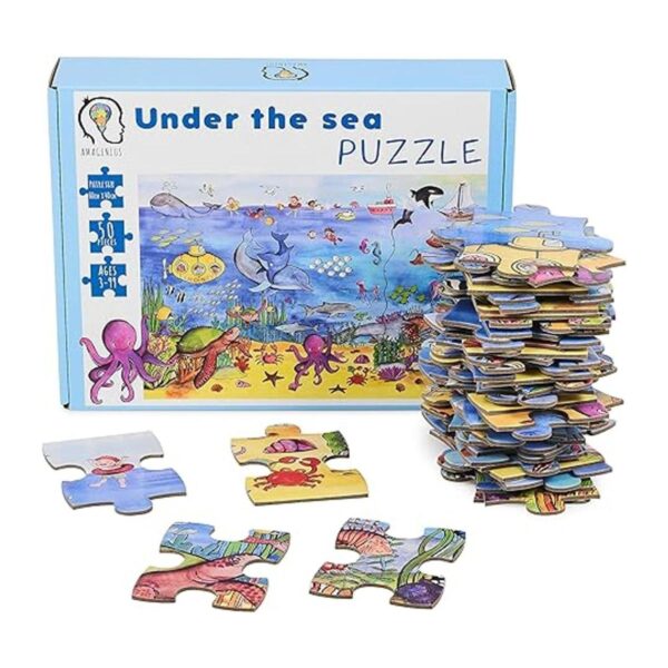 Rompecabezas de suelo Sea Life de 50 piezas para mesa y_5
