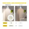 Mikewin Paquete de 6 bombillas LED MR16 5 W 12 V base_4