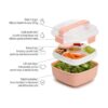 Goodful Lonchera para ensalada almacenamiento de