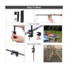 REDCAMP Soporte plegable para farol para camping 72_2