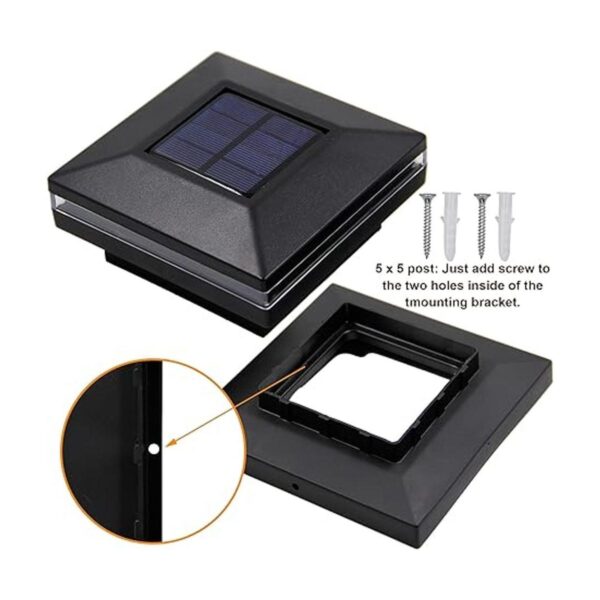MAGGIFT Luces solares de poste de 15 lúmenes luz de poste_2