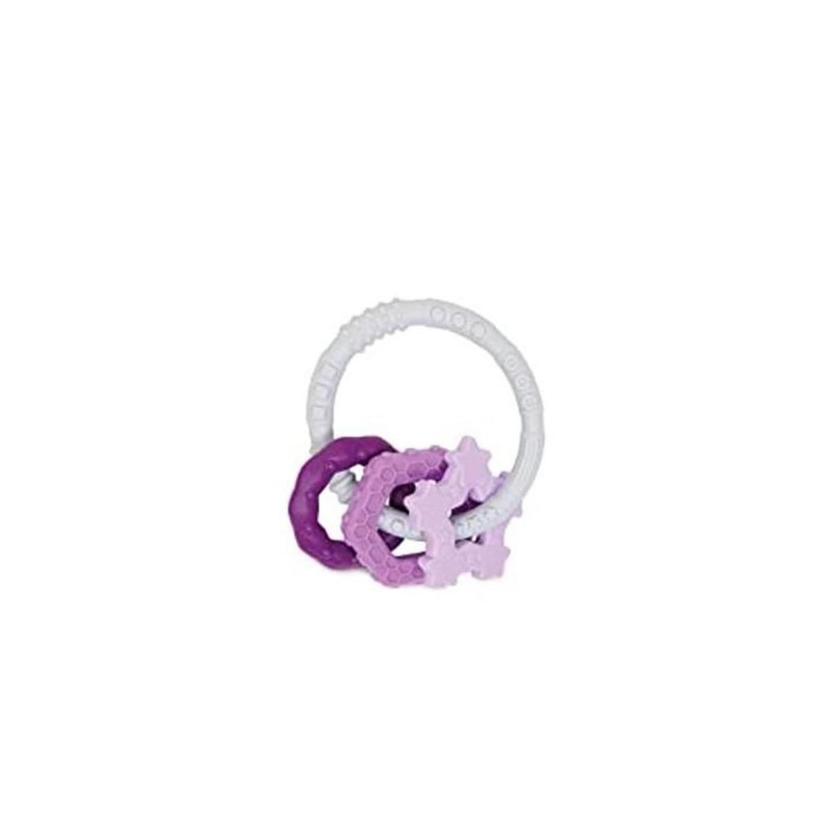 Bumkins Anillo de dentición de silicona con encantos