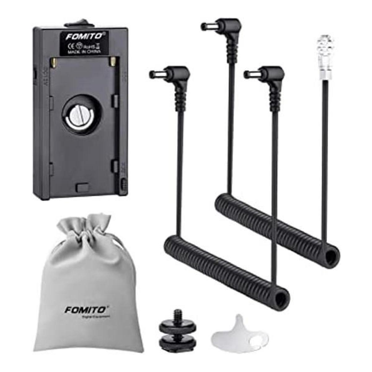 Fomito NPF970 F960 F750 F770 F550 Adaptador de batería con