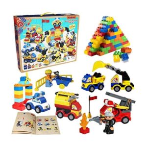 Juego de bloques de construcción de automóviles de juguete_1