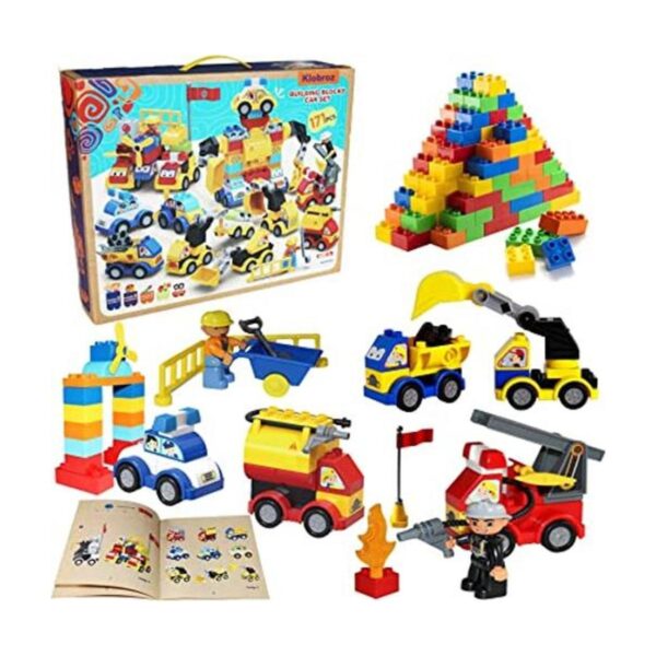 Juego de bloques de construcción de automóviles de juguete_1