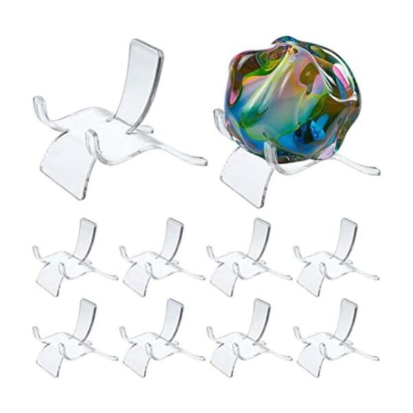 Hipiwe 10 paquetes de soportes triangulares acrílicos