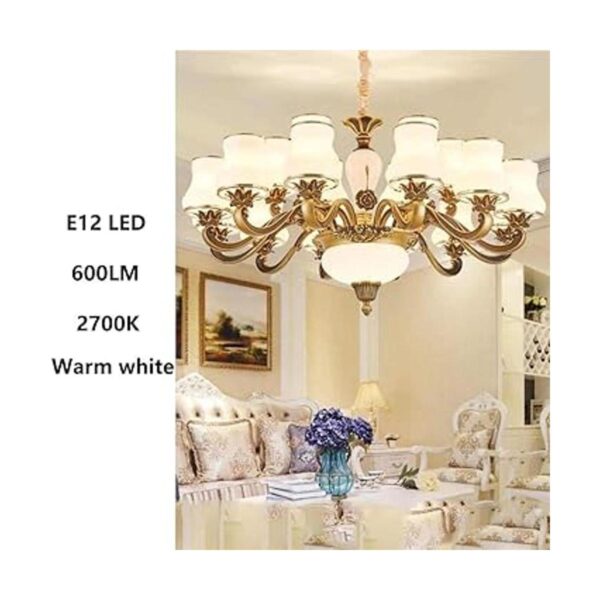 Bombillas LED E12 regulables 6 W equivalentes a 60 W_5