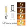 Bombillas LED E12 regulables 6 W equivalentes a 60 W_4