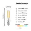 Bombillas LED E12 regulables 6 W equivalentes a 60 W_2