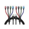 Minlu Cable de carga Multi USB 4A 4 en 1 con adaptador_1