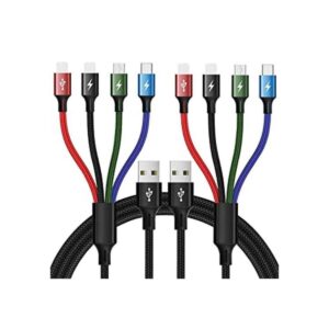 Minlu Cable de carga Multi USB 4A 4 en 1 con adaptador_1