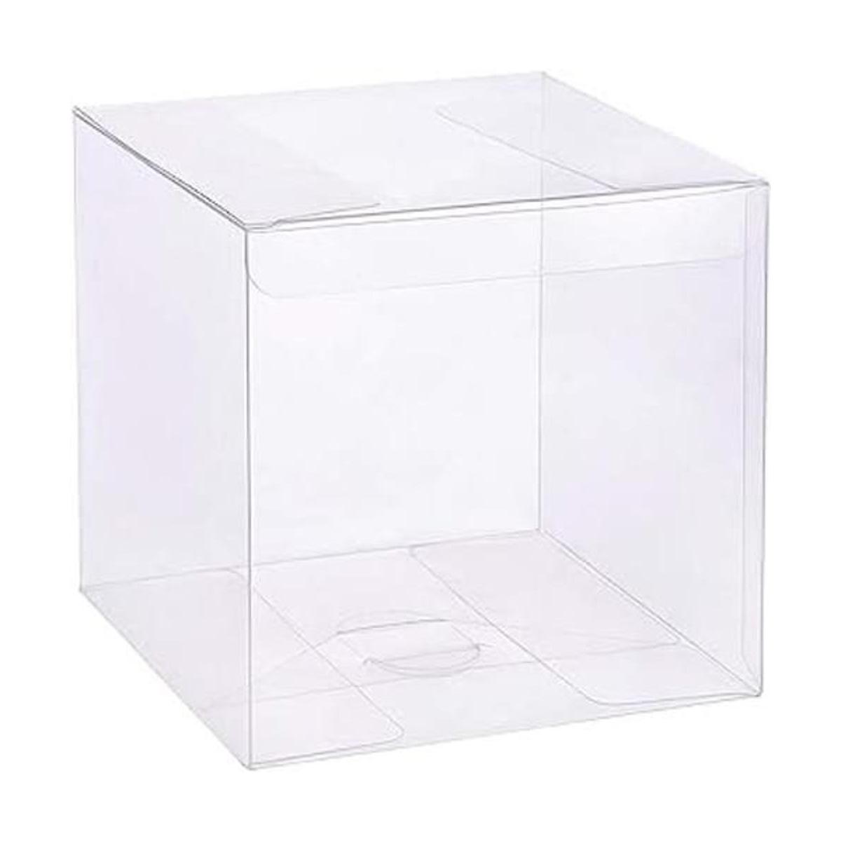 BENECREAT 20 cajas transparentes de regalo de boda de 4.5