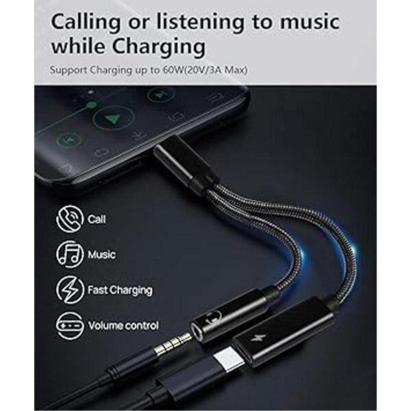 Cable de audio auxiliar USB C a 0.138 in cable de audio_3