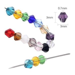 Cuentas para pulsera Cuentas de cristal bicono de 0.118