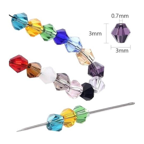 Cuentas para pulsera Cuentas de cristal bicono de 0.118