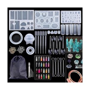 BEZALEL Kit de moldes de resina de silicona para joyería
