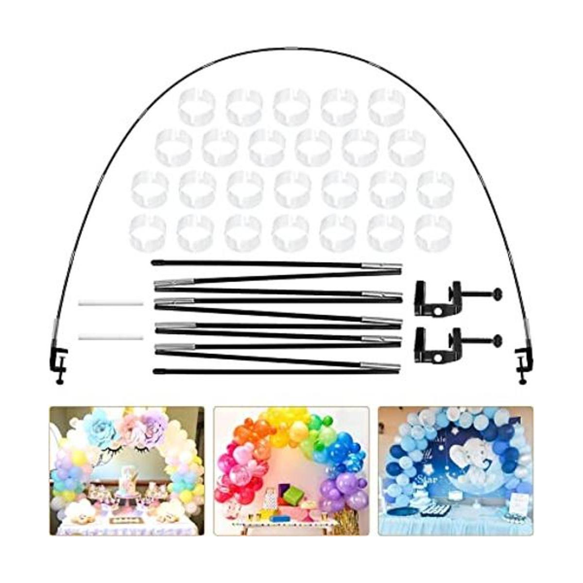Newmemo Kit de arco de globos de mesa de 12 pies soporte