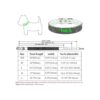 ETOPAR S Juego de correas de microfibra para perros y