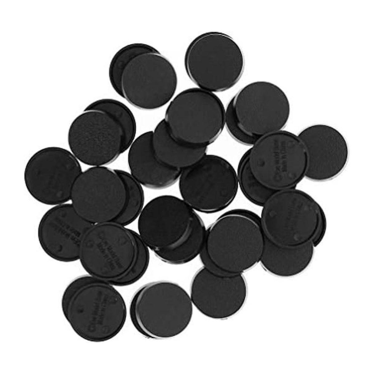 Evemodel MB325 100 bases redondas de plástico para
