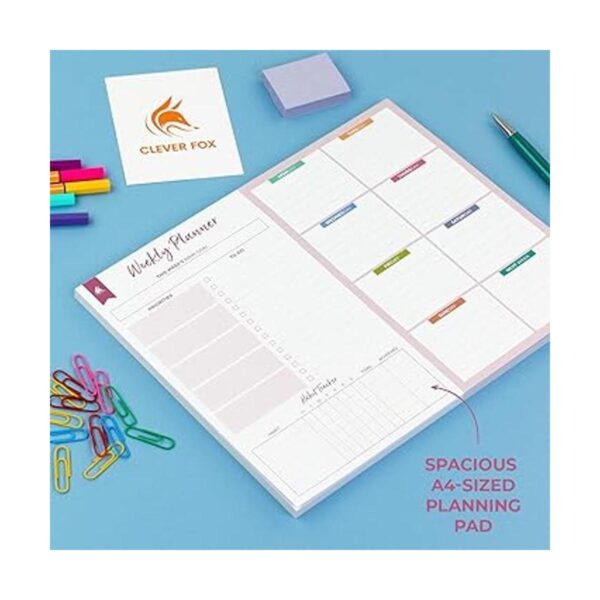 Clever Fox Agenda semanal de escritorio Bloc de notas_4