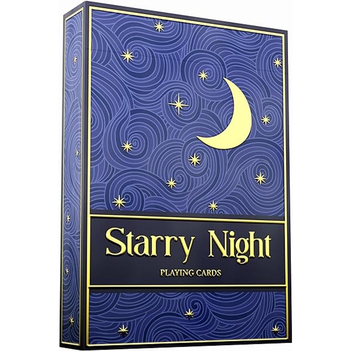 Cartas de noche estrellada elegantes diseños de