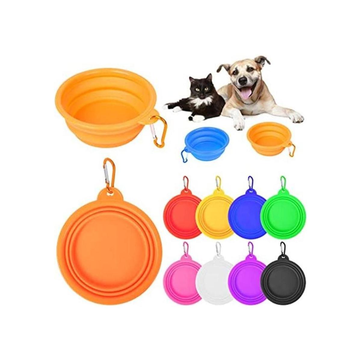 PROLOSO 9 piezas plegable perro tazón plegable expandible