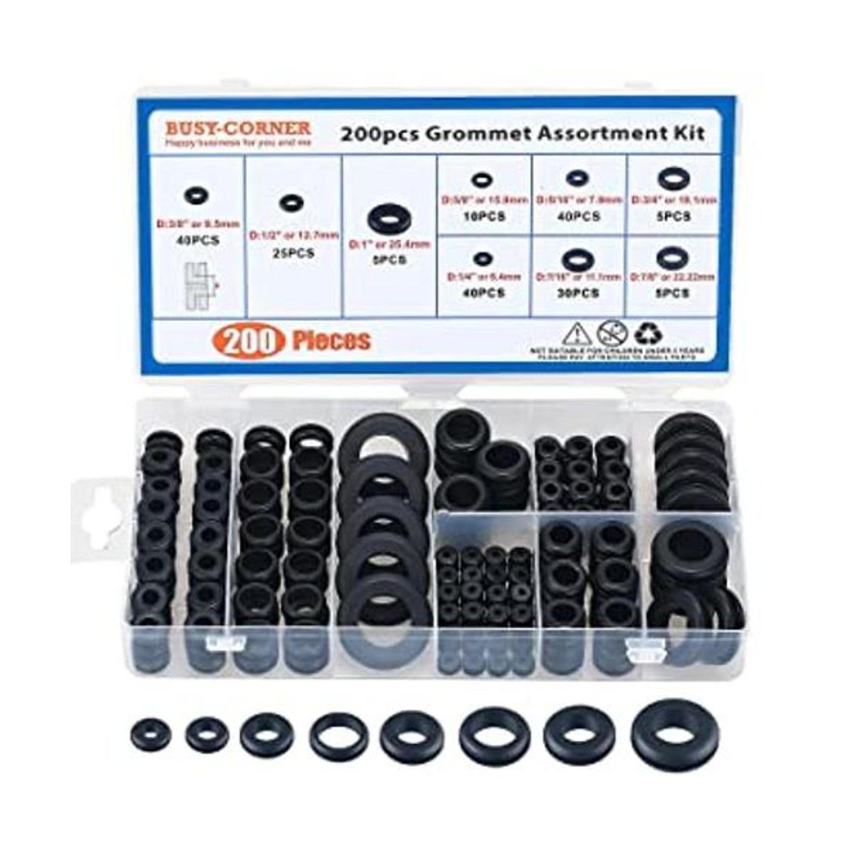 BUSYCORNER Kit surtido de 200 piezas de tapones de