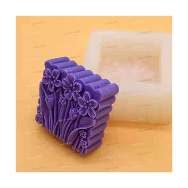 Moldes de jabón de silicona de flores para hacer jabón_2