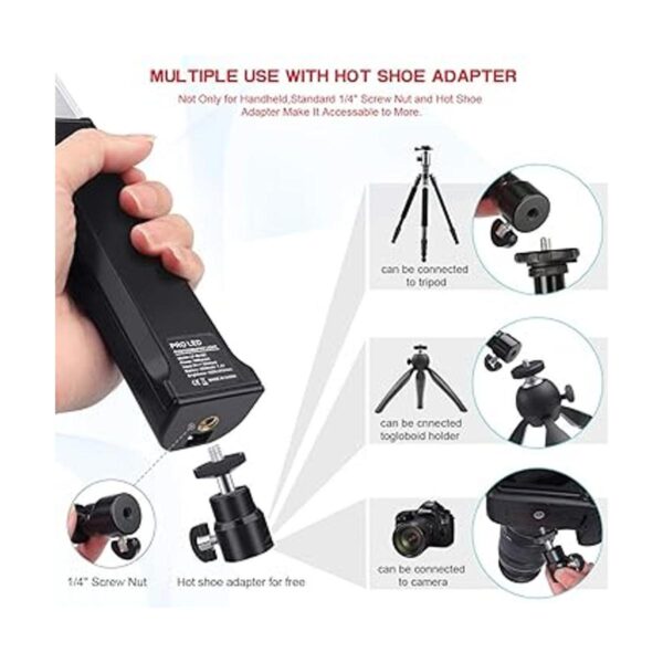 Hagibis Varita de luz LED de mano RGB para fotografía de 9_6