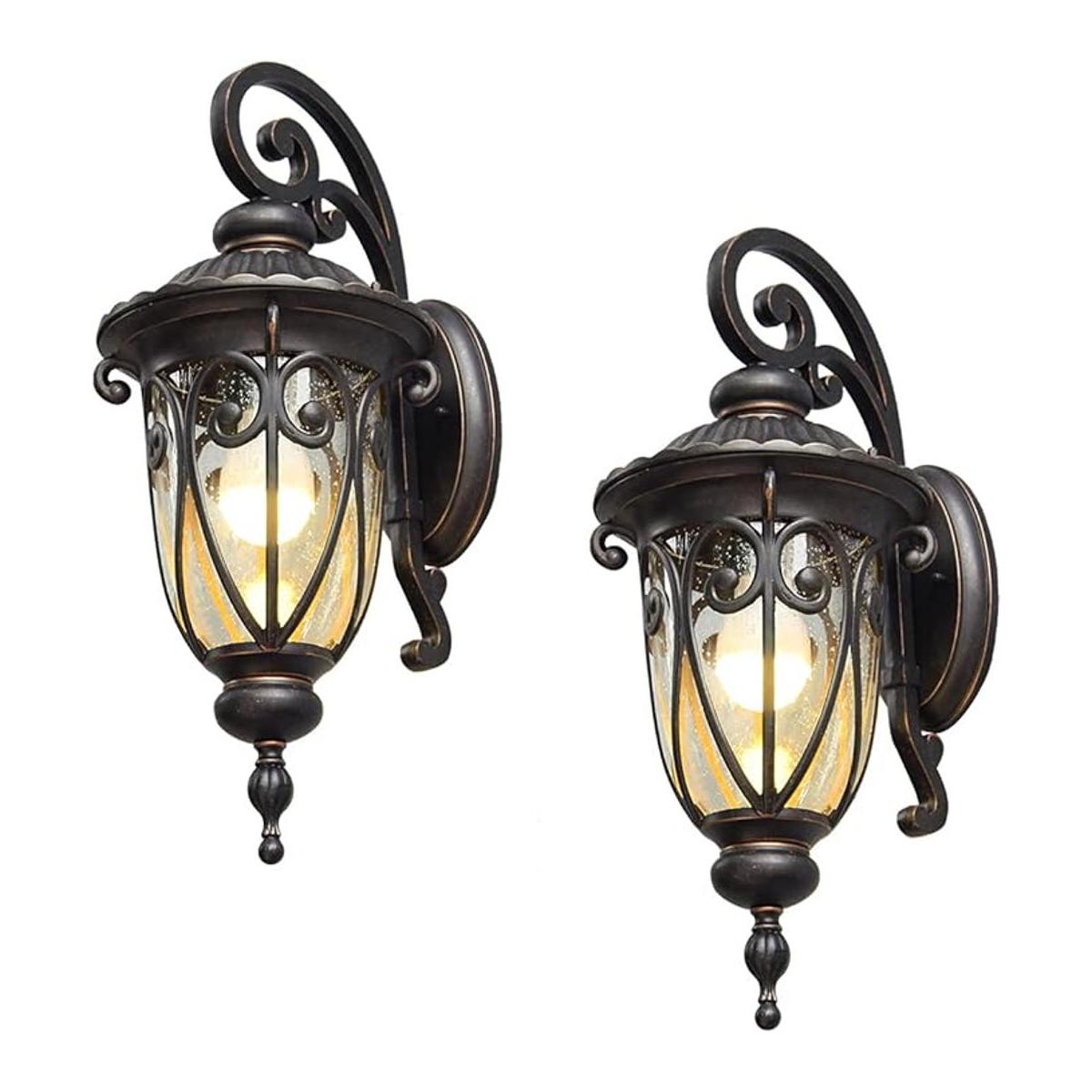 GOALPLUS LM0519DNS2P Lámpara de pared de bronce antiguo