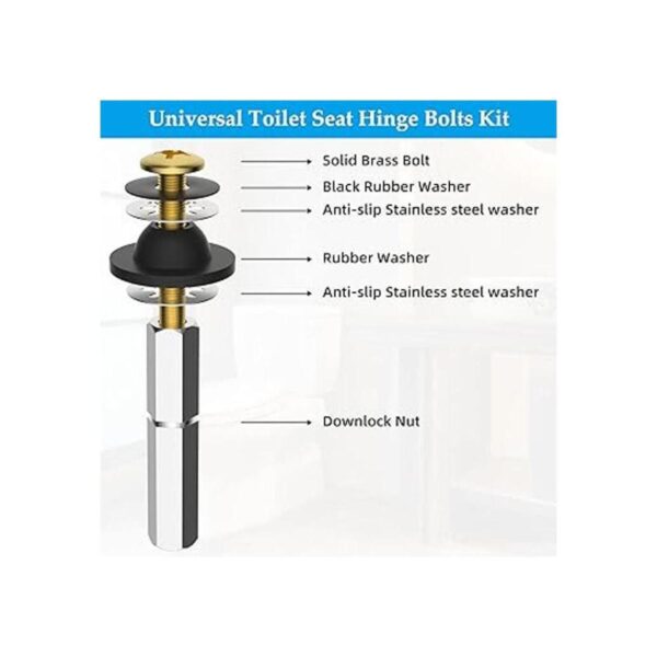 Hibbent Kit de 2 pernos universales de asiento de inodoro_2