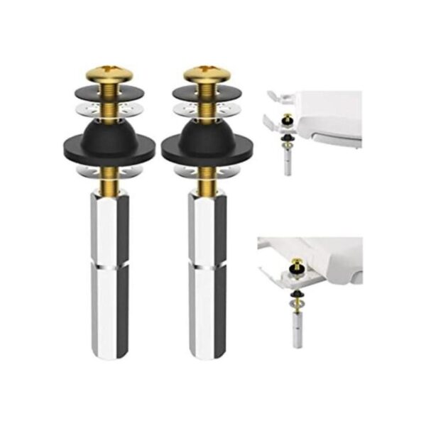 Hibbent Kit de 2 pernos universales de asiento de inodoro_1