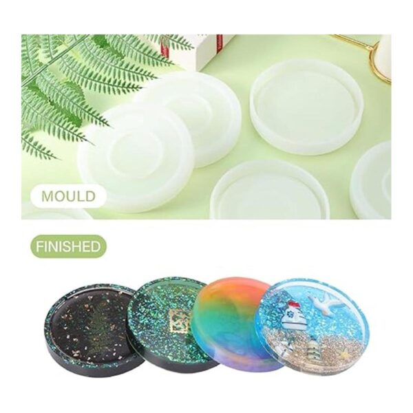 Molde redondo de silicona para posavasos de silicona