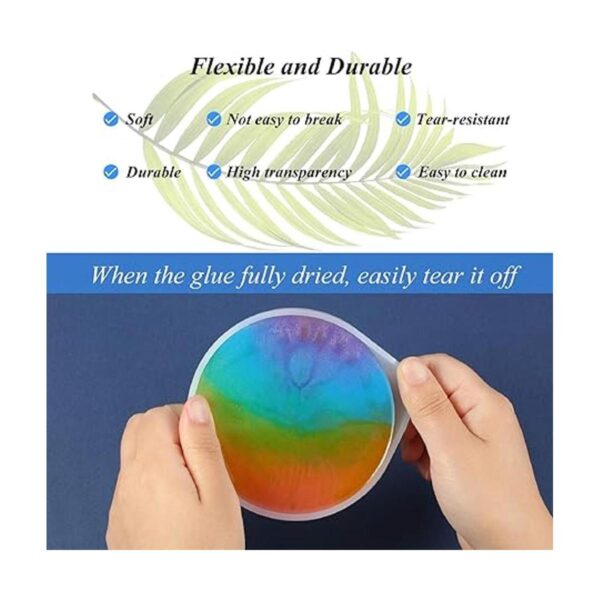 Molde redondo de silicona para posavasos de silicona