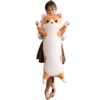 Jensquaify Almohada larga de felpa de gato suave_1