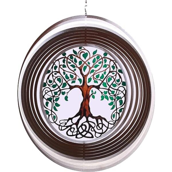 ISEO rbol de la vida Spinner de viento Decoraciones de_1