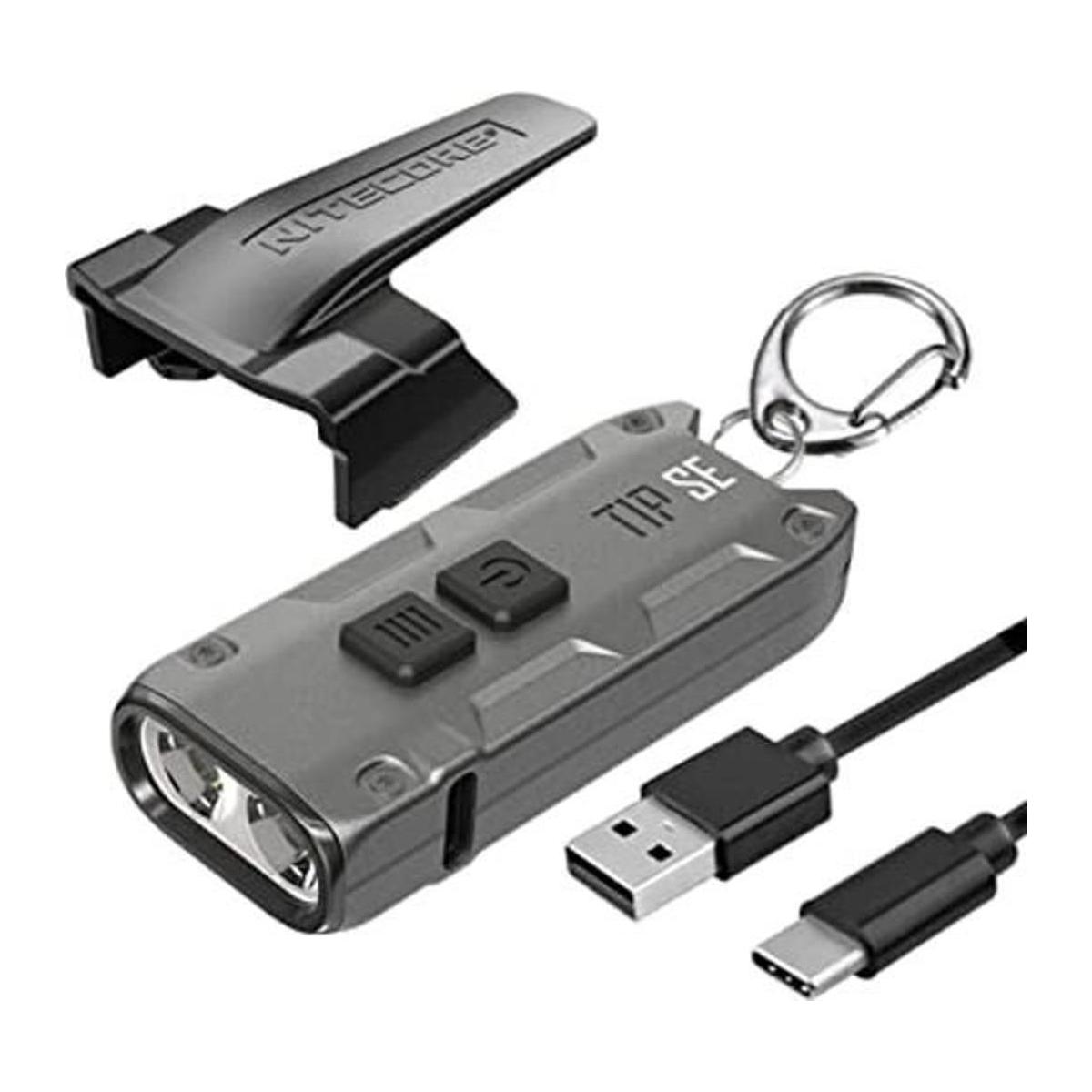 Nitecore Tip SE Linterna recargable con cable de carga