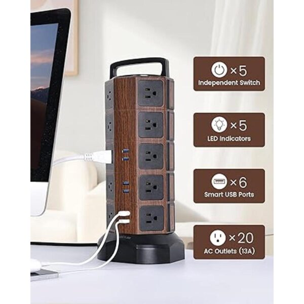 JACKYLED Protector de sobretensiones de torre de 1050 J_3