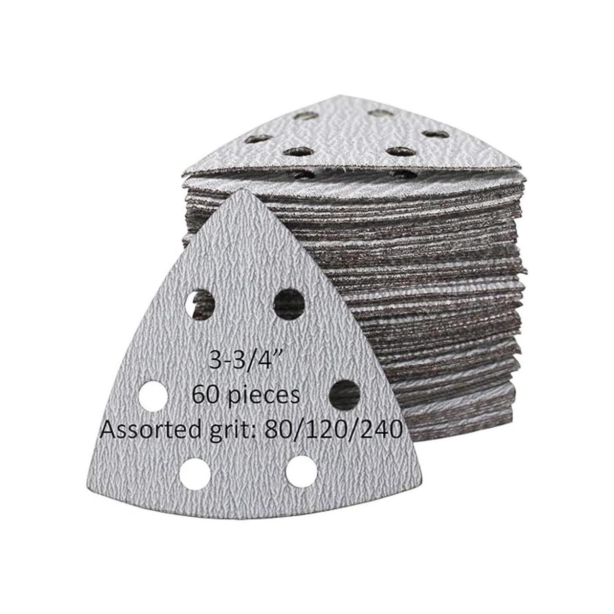 Caliastro Gancho y bucle de papel de lija triangular de