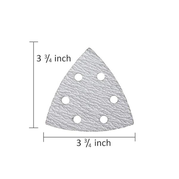 Caliastro Gancho y bucle de papel de lija triangular de