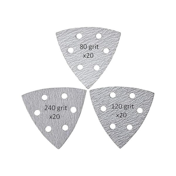 Caliastro Gancho y bucle de papel de lija triangular de